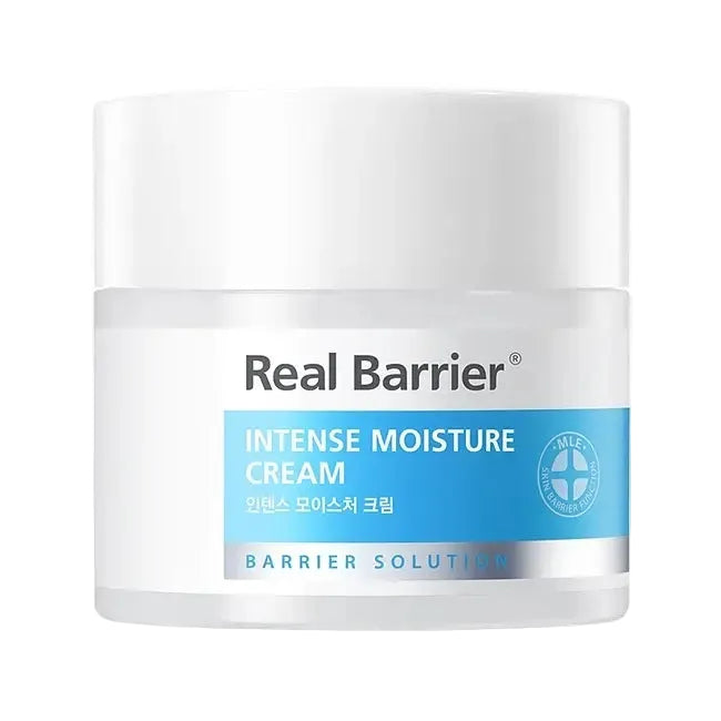Real Barrier Intense Moisture Cream with hyaluronic acid and ceramides for dry sensitive skin hydration