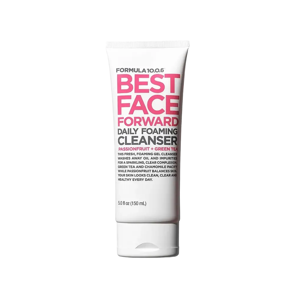 Formula 10.0.6 Best Face Forward Daily Foaming Cleanser with passionfruit and green tea for gentle cleansing