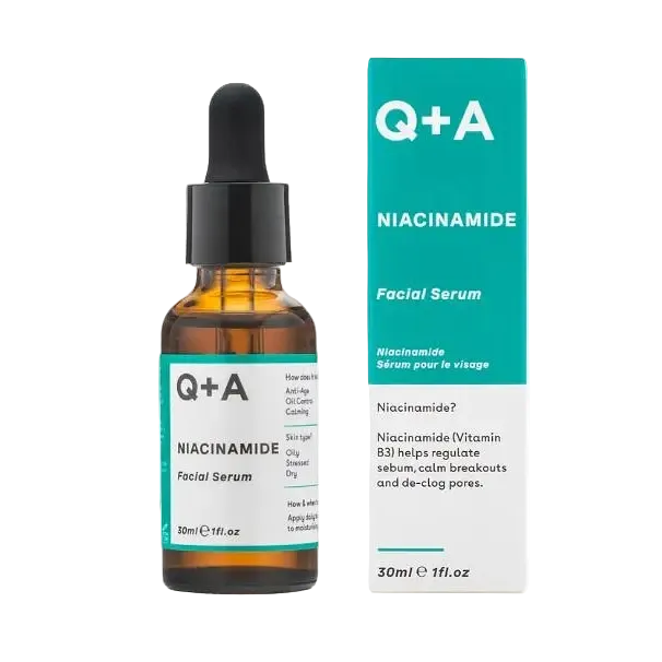Q+A Niacinamide Facial Serum 30ml for brightening, pore minimizing and hydration