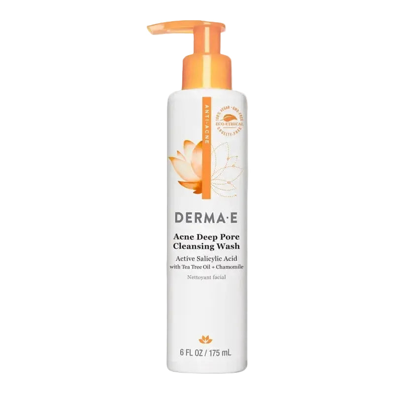 Derma E Acne Deep Pore Salicylic Acid Cleansing Wash for acne-prone skin and clogged pores
