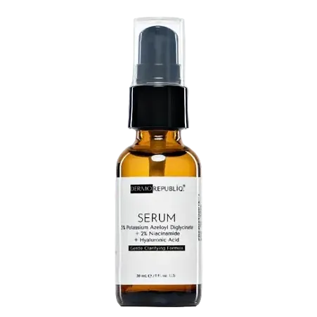 Dermorepubliq 5% Potassium Azeloyl Diglycinate + 2% Niacinamide + Hyaluronic Acid Serum for brightening and clarifying