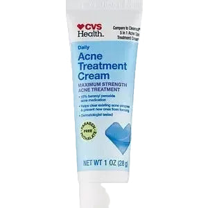 CVS Health Daily Acne Treatment Cream 10% Benzoyl Peroxide for acne-prone skin
