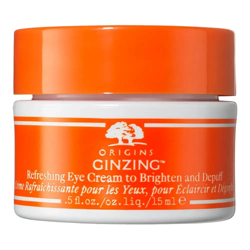 Origins Ginzing Brightening Eye Cream with Vitamin C and Niacinamide for dark circles and puffiness
