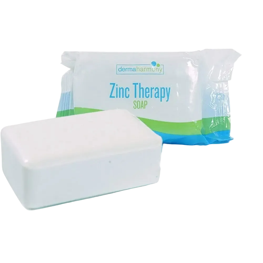DermaHarmony 2% Pyrithione Zinc ZnP Bar Soap for dandruff seborrheic dermatitis and acne-prone skin