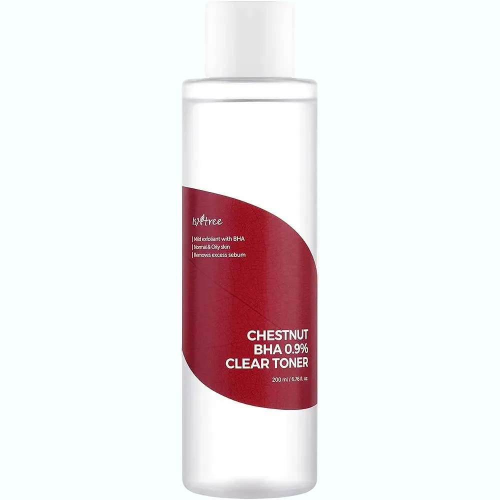Isntree Chestnut BHA 0.9% Clear Toner with betaine salicylate for gentle exfoliation and pore refinement
