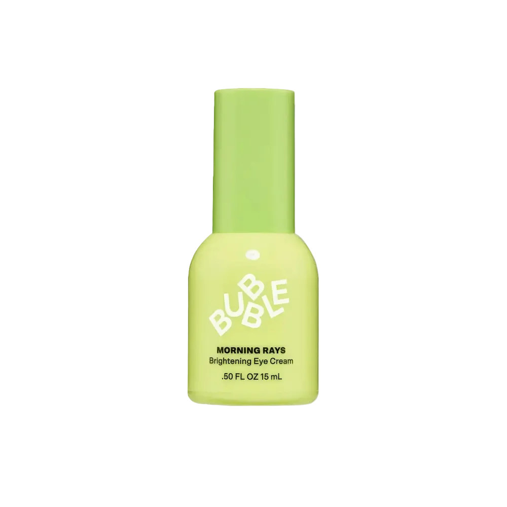 Bubble Morning Rays Brightening Eye Cream for dark circles, puffiness, and brightening with vitamin C
