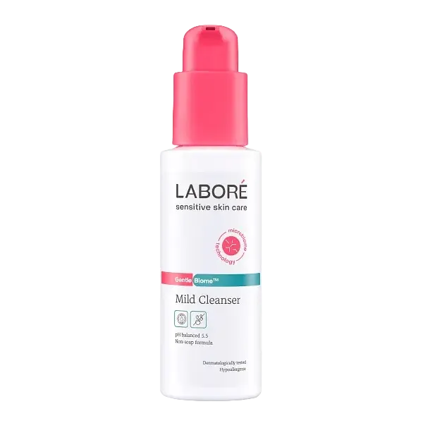 Labore GentleBiome Mild Cleanser gel face wash for sensitive skin hydration and barrier repair