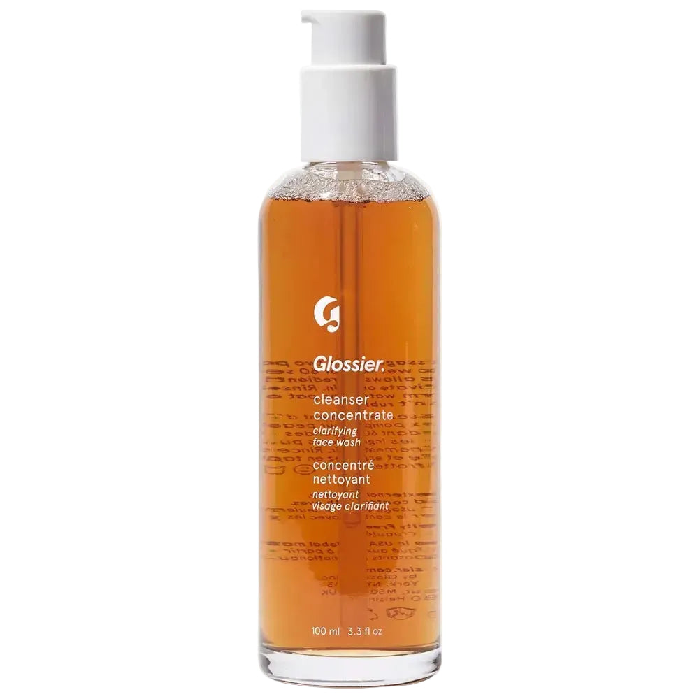 Glossier Cleanser Concentrate AHA clarifying and exfoliating gel cleanser for smooth and bright skin