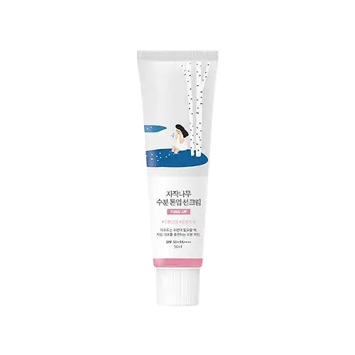 Round Lab Birch Juice Moisturizing Tone Up Sunscreen SPF 50+ for hydration and UV protection