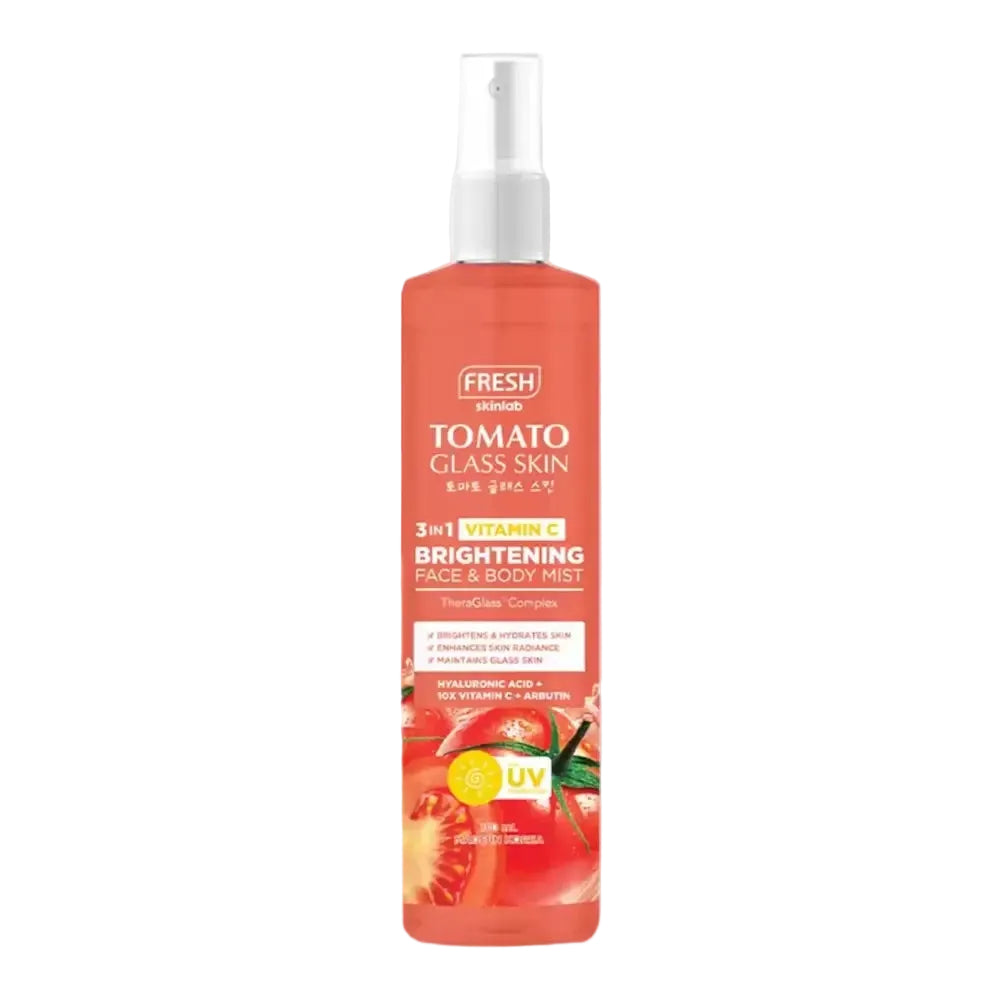 Fresh Skinlab Tomato Glass Skin Face & Body Mist brightening mist with Vitamin C and tomato extract