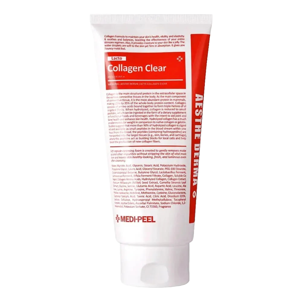 MEDI-PEEL Red Lacto Collagen Clear Cleanser with collagen and lactobacillus for pore tightening