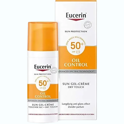 Eucerin Sun Face Oil Control Dry Touch SPF 50+ gel-cream for oily and acne-prone skin with mattifying effect