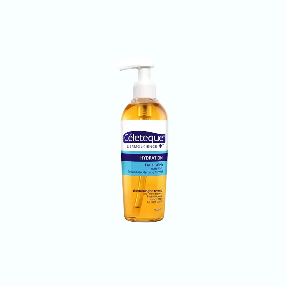 Celeteque Hydration Facial Wash with Natural Moisturizing Factor for gentle cleansing and hydration