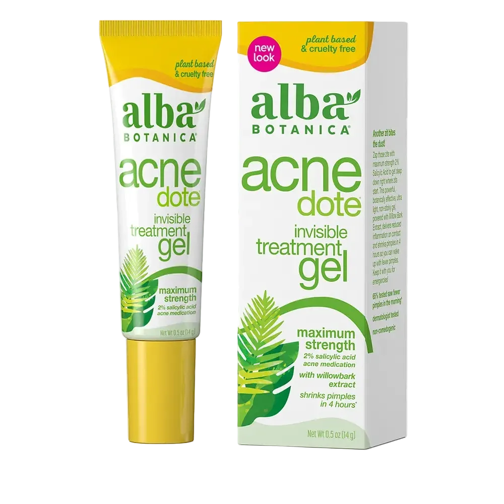 Alba Botanica Acnedote Invisible Treatment Gel with 2% salicylic acid for acne treatment and spot care