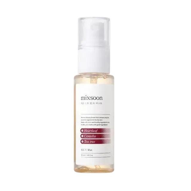 mixsoon H.C.T. Mist with heartleaf, tea tree, and centella for acne-prone and sensitive skin