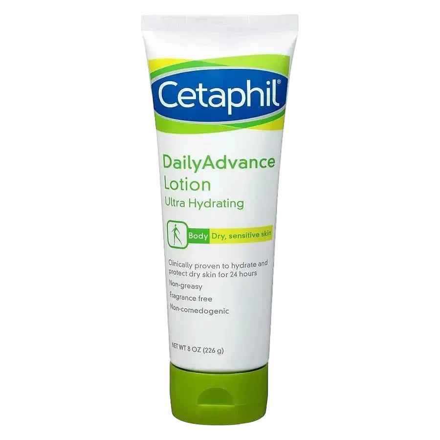 Cetaphil DailyAdvance Ultra Hydrating Lotion for dry sensitive skin with shea butter 8 oz