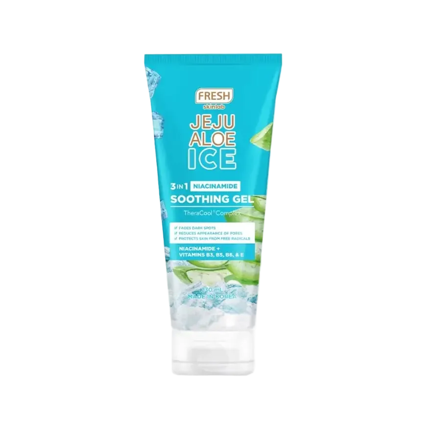 Fresh Skinlab Jeju Aloe Ice 3 In 1 Niacinamide Soothing Gel for cooling hydration and brightening