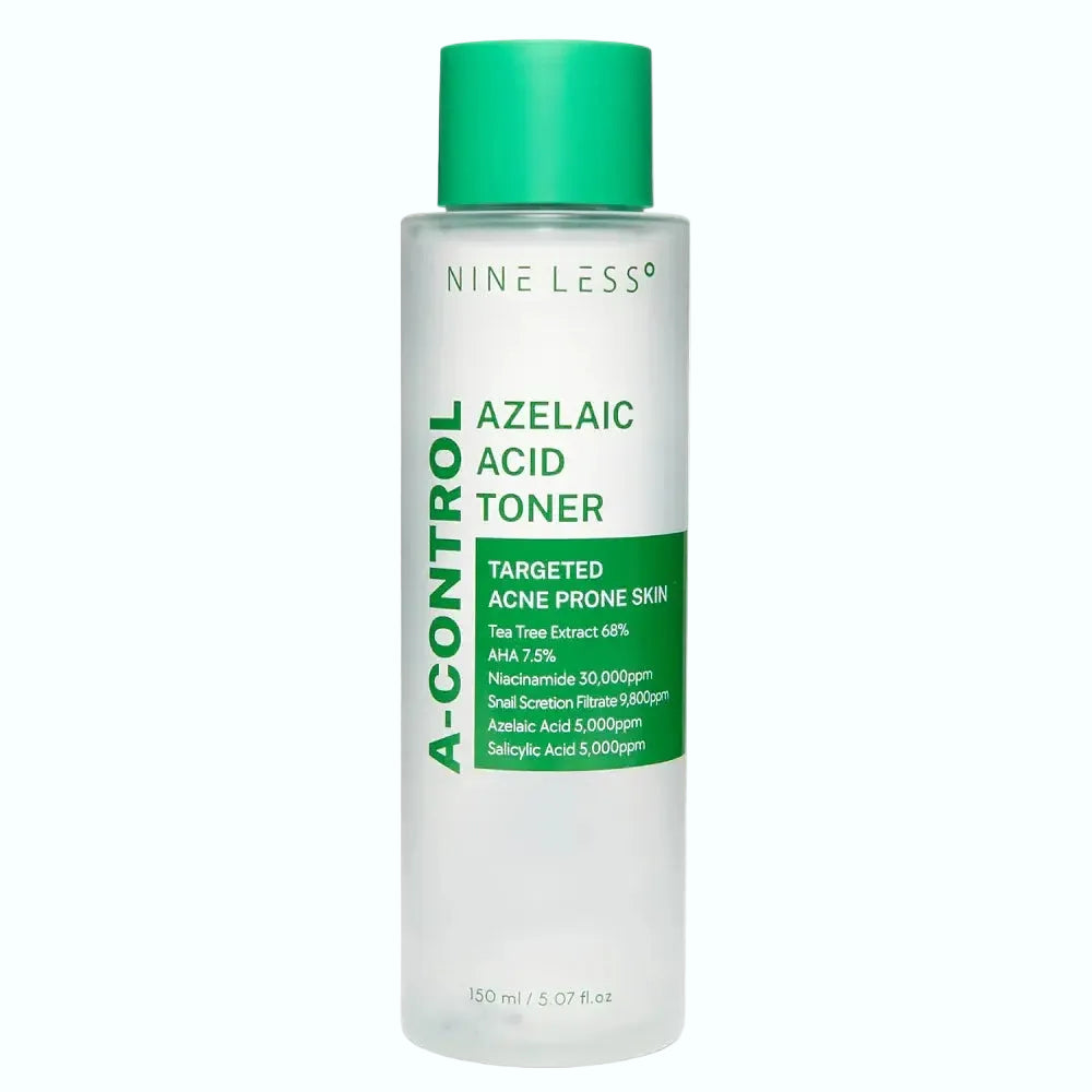 Nineless A-Control Azelaic Acid Toner for acne control and brightening with 10% azelaic acid