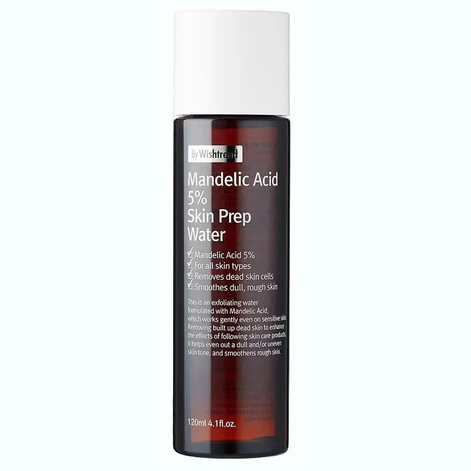 By Wishtrend Mandelic Acid 5% Skin Prep Water gentle AHA toner for exfoliation and brightening