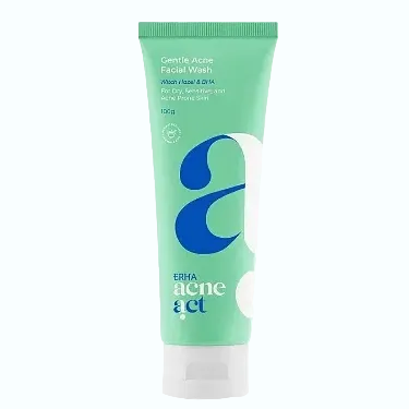 ERHA Acneact Gentle Acne Facial Wash with BHA and Witch Hazel for acne-prone sensitive skin