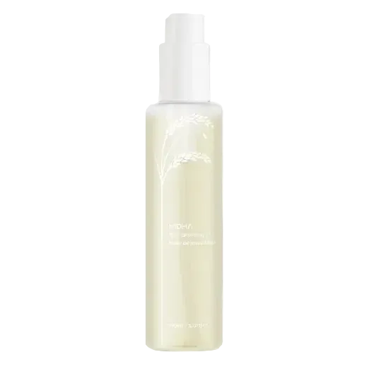 Midha Rice Cleansing Oil gentle makeup remover with rice bran oil for all skin types