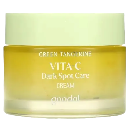 Goodal Green Tangerine Vita C Dark Spot Care Cream brightening moisturizer for dark spots and uneven skin tone