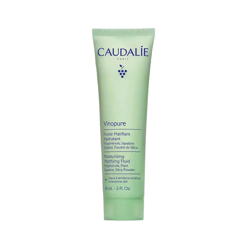 Caudalie Vinopure Moisturizing Mattifying Fluid for oily acne-prone skin shine control and hydration