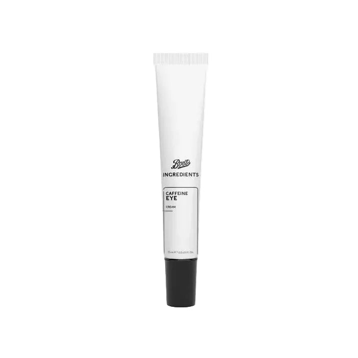 Boots Ingredients Caffeine Eye Cream 15ml for dark circles, puffiness and hydration around eyes