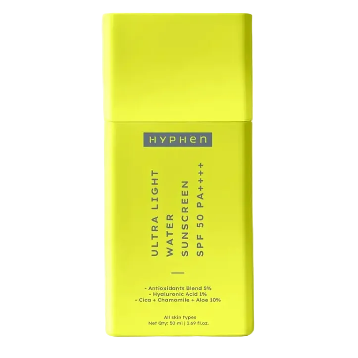 hyphen Ultra Light Water Sunscreen SPF 50 PA++++ fragrance-free broad spectrum for all skin types