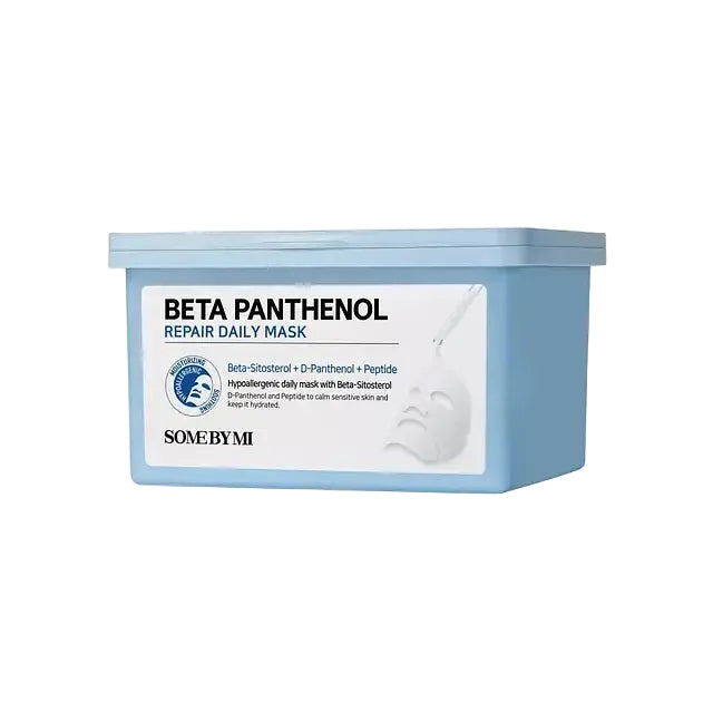Some By Mi Beta Panthenol Repair Daily Mask with panthenol and niacinamide for soothing and barrier repair
