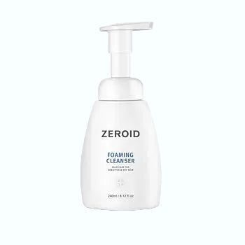 Zeroid Foaming Cleanser for sensitive skin with ceramides and low pH formula
