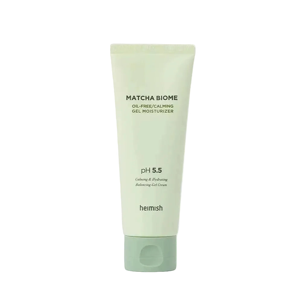 heimish Matcha Biome Oil-Free Calming Gel Moisturizer for oily and acne-prone skin with matcha and probiotics