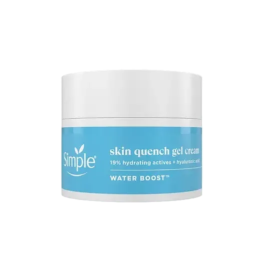 Simple Skincare Water Boost Skin Quench Gel Face Cream hydrating moisturizer for dry and sensitive skin