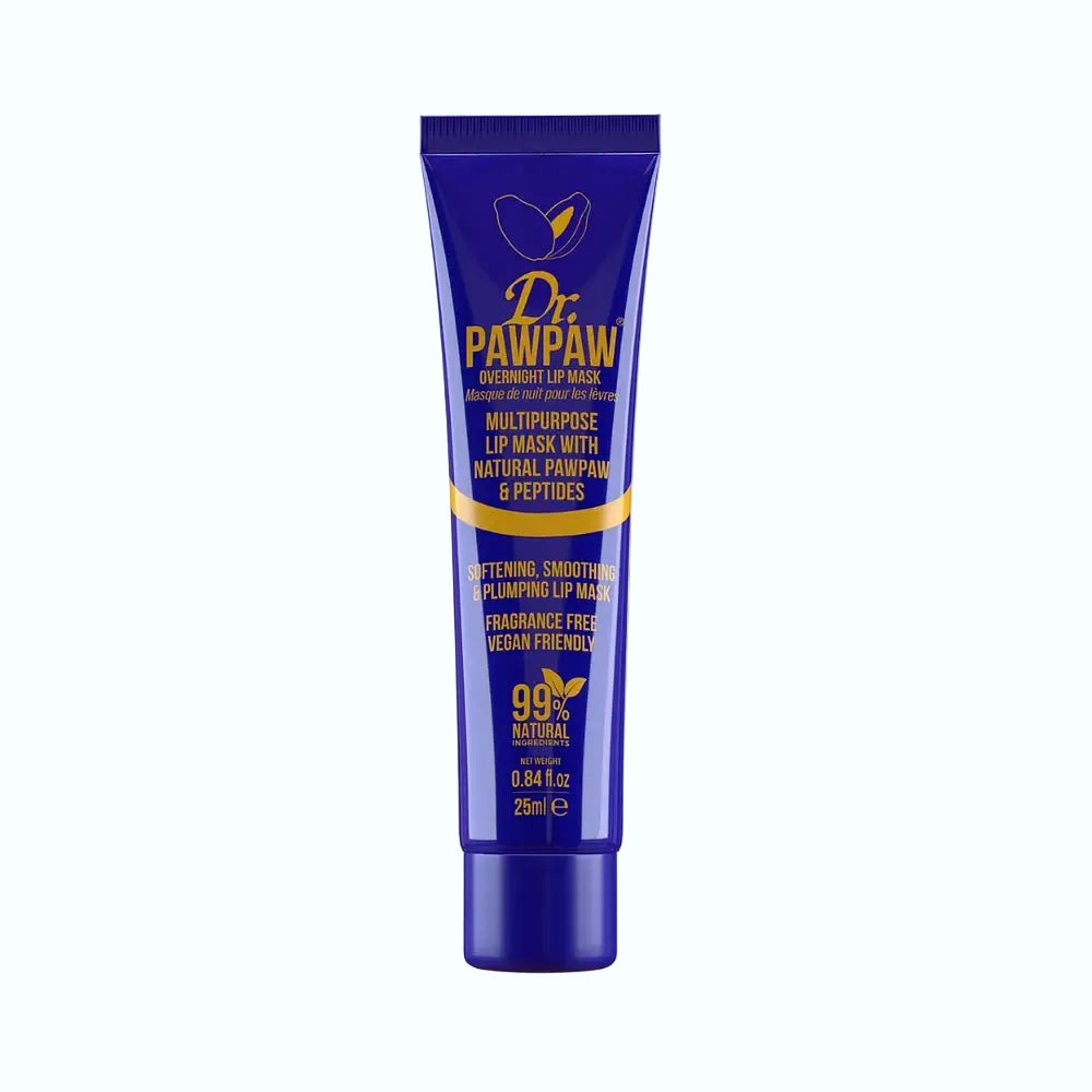 Dr. PAWPAW Overnight Lip Mask with pawpaw, aloe vera, and peptides for plump, hydrated lips
