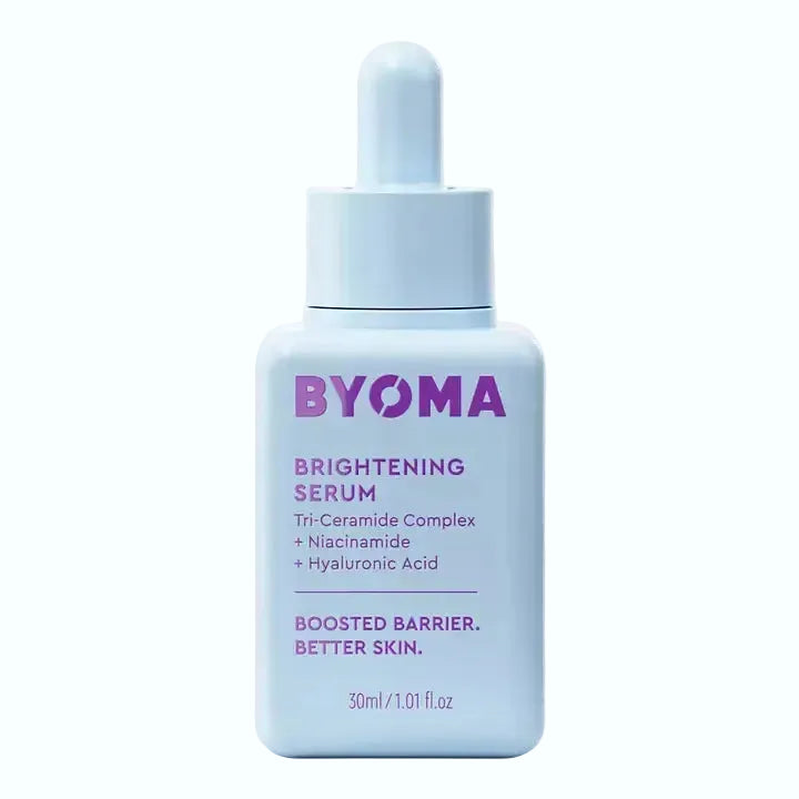 BYOMA Brightening Serum with niacinamide and vitamin C for dark spots and radiance
