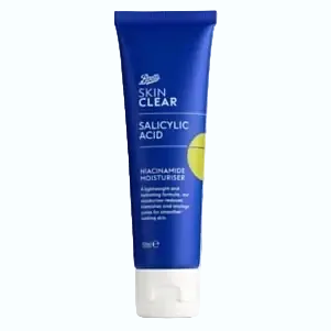 Boots Skin Clear Moisturiser with salicylic acid and niacinamide for acne-prone skin and pore control