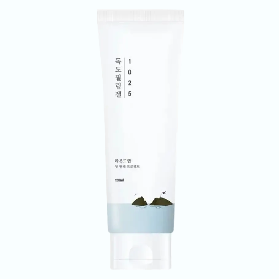 Round Lab 1025 Dokdo Peeling Gel gentle exfoliator with hyaluronic acid and deep sea water for hydration