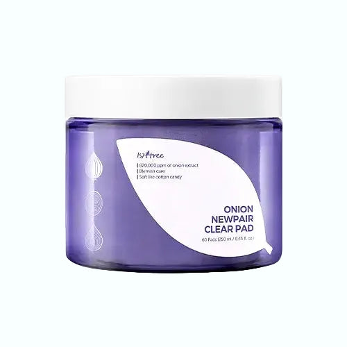 Isntree Onion Newpair Clear Pad for acne-prone skin brightening and soothing with onion extract and niacinamide