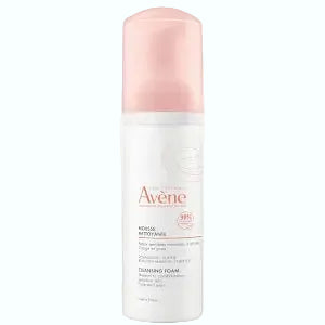 Avène Cleansing Foam for sensitive skin, gentle soap-free face cleanser with thermal spring water