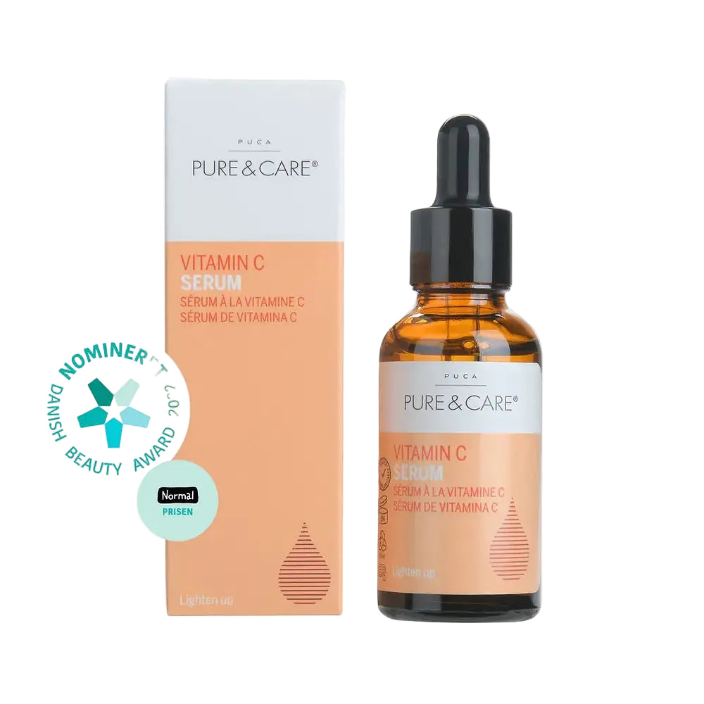 Puca Pure & Care Vitamin C Serum for brightening dark spots and hydration all skin types