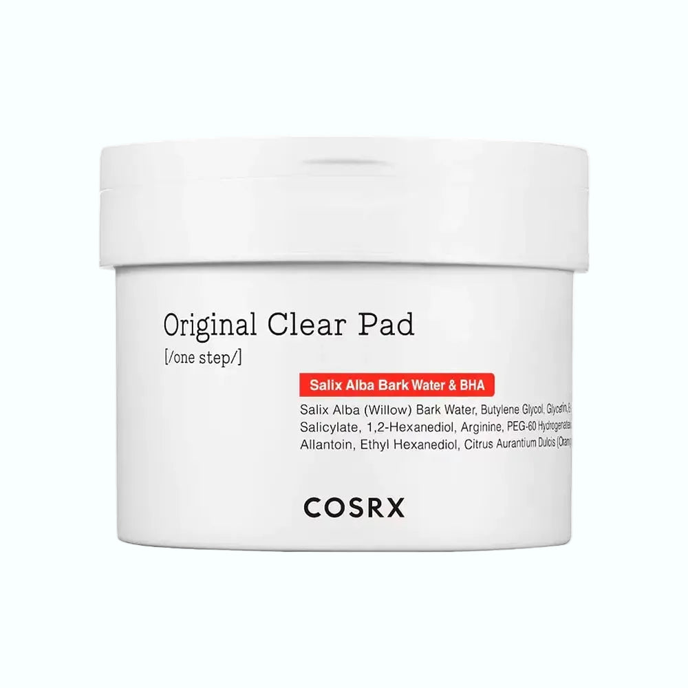 COSRX One Step Original Clear Pad with BHA for acne-prone and oily skin exfoliation