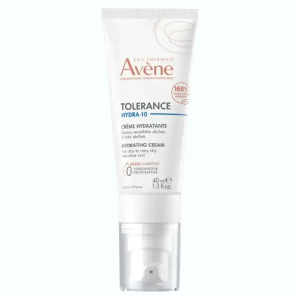 Avène Tolerance Hydra-10 Hydrating Cream for sensitive skin hydration with minimal ingredients