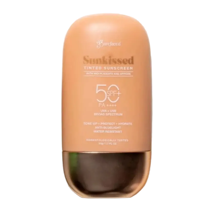 Barefaced Sunkissed Tinted Sunscreen SPF 50+ PA++++ for daily UV protection and natural tinted coverage