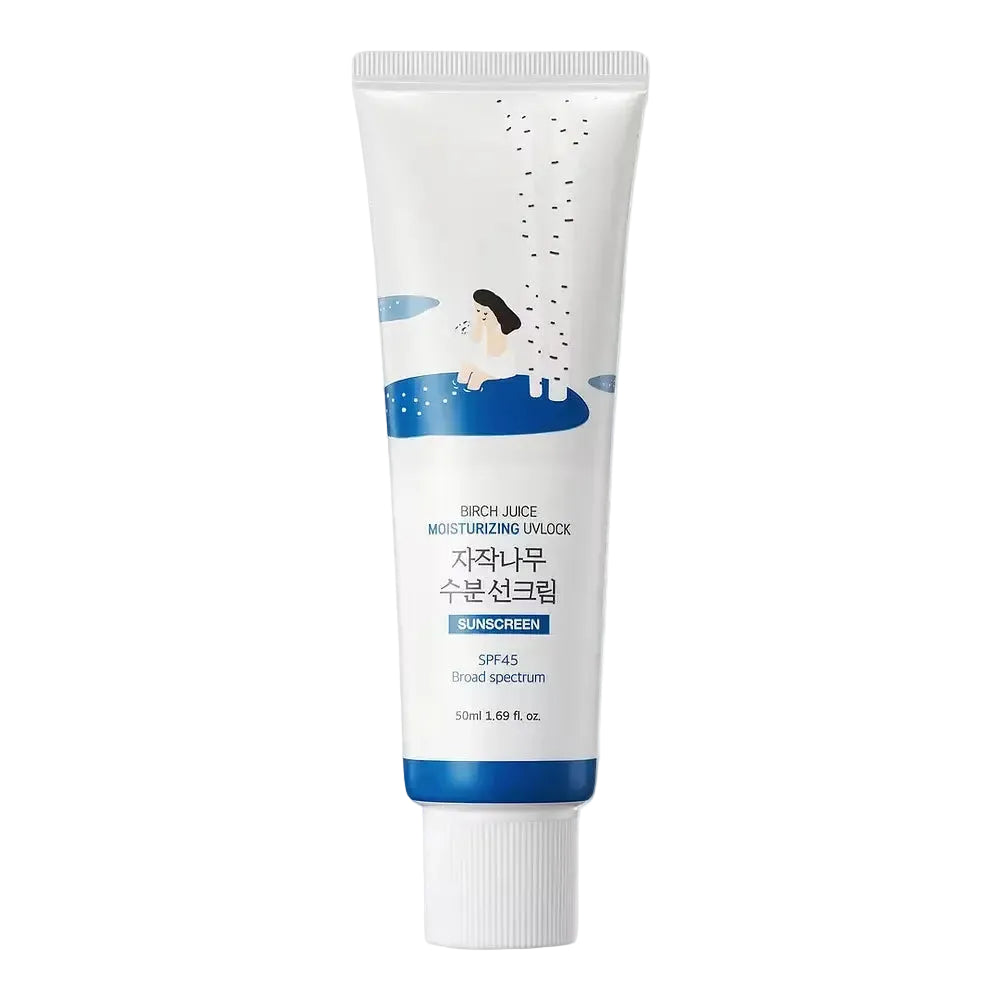Round Lab Birch Moisturizing Sunscreen UVLock SPF 45 for hydration and UV protection