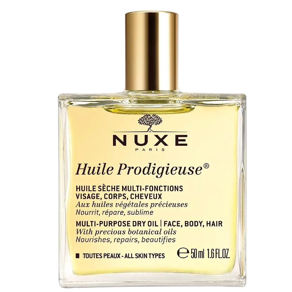 Nuxe Huile Prodigieuse Multi-Purpose Dry Oil for face body and hair nourishing and radiance