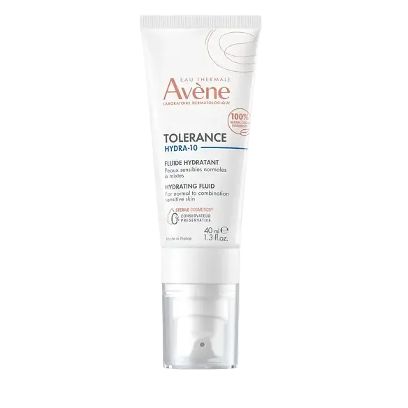 Avène Tolerance Hydra-10 Hydrating Fluid with hyaluronic acid for sensitive skin hydration