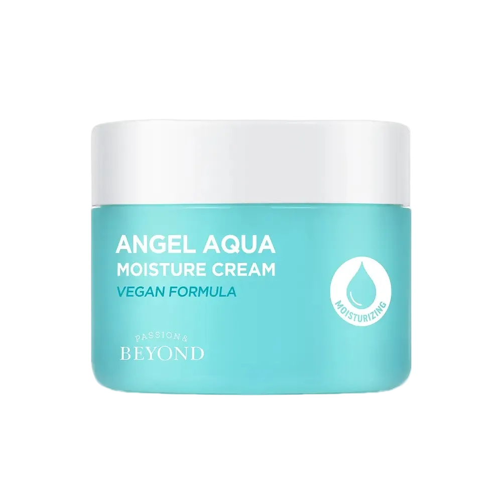 Beyond Angel Aqua Moisture Cream hydrating vegan cream with hyaluronic acid and cica for sensitive skin