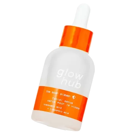 Glow Hub Beauty The Scar Slayer Facial Serum with vitamin C and tranexamic acid for dark spots and scarring