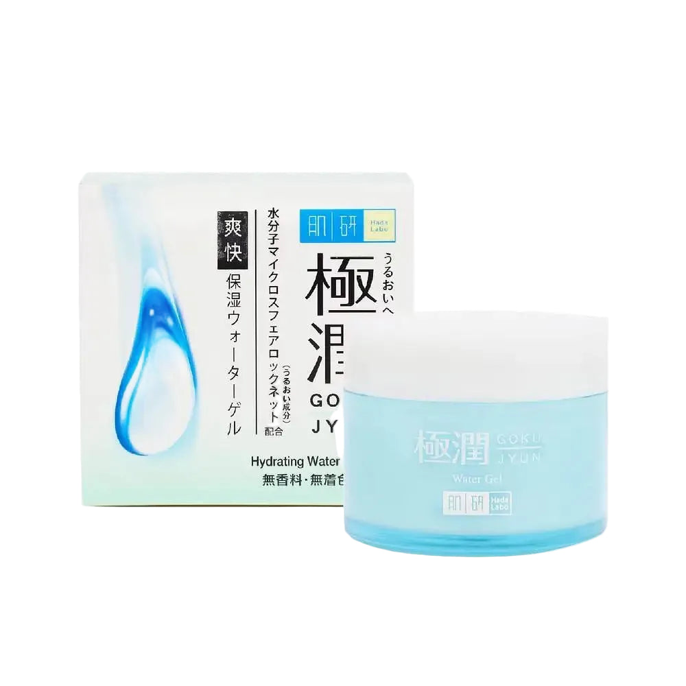 Hada Labo Hydrating Water Gel lightweight moisturizer with 4 types of hyaluronic acid for hydration