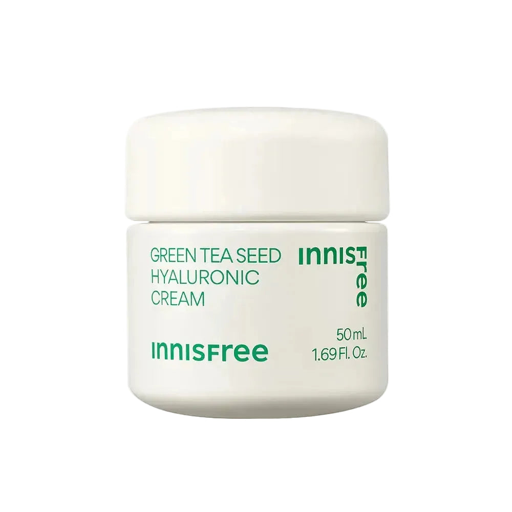 Innisfree Green Tea Seed Hyaluronic Cream for deep hydration and moisture retention